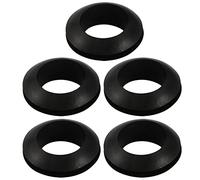 sourcing map 5Pcs Passe Fil Caoutchouc Oeillet Passe Câble Protection noir 20mm double face