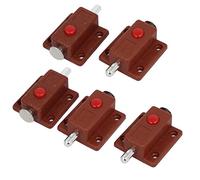 sourcing map 5pcs Verrou Loquet Bouton Targette à ressort | de porte de meuble à bouton-pression