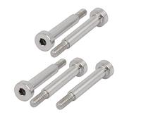 sourcing map 5pcs Vis Épaule 5mm Ø 25mm long épaule filetage M4