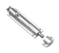 sourcing map 6" alliage zinc loquet porte coulante ressort Boulon cylindre (nickel)