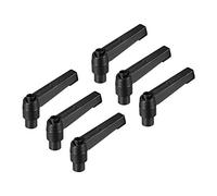 sourcing map 6 Pcs M6 x 1.0mm réglable Poignée levier serrage cliquet | Filetage Goujon fileté femelle