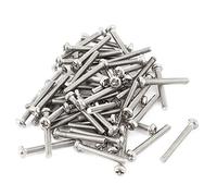 sourcing map 60pcs M2 x 14 mm Acier inoxydable 304 vis tête cruciforme