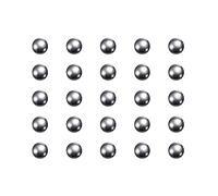sourcing map 60pcs Précision Billes 1/8" Diamètre G10 Chrome Acier Bille pour Roulements, Argent