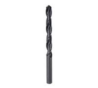 sourcing map 6542 Haute Vitesse Acier Droit Tige Foret Hélicoïdal, Entièrement Rectifié Noir Oxyde Forets 9.3mm Foret Diamètre 125mm Total Longueur 1 Pcs