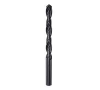 sourcing map 6542 Haute Vitesse Acier Droit Tige Foret Hélicoïdal, Entièrement Rectifié Noir Oxyde Foret Forets 9,8mm Foret Diamètre 133mm Total Longueur