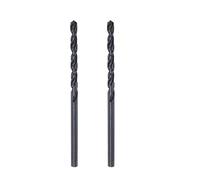 sourcing map 6542 Haute Vitesse Acier Droit Tige Foret Hélicoïdal, Entièrement Rectifié Noir Oxyde Foret Forets 2,6mm Foret Diamètre 57mm Total Longueur 2 Pcs