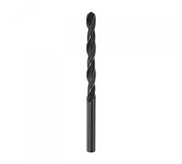 sourcing map 6542 Haute Vitesse Acier Droit Tige Foret Hélicoïdal, Entièrement Rectifié Noir Oxyde Forets 6.9mm Foret Diamètre 107mm Total Longueur 1 Pcs