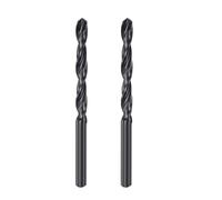 sourcing map 6542 Haute Vitesse Acier Droit Tige Foret Hélicoïdal, Entièrement Rectifié Noir Oxyde Forets 7.2mm Foret Diamètre 108mm Total Longueur 2 Pcs