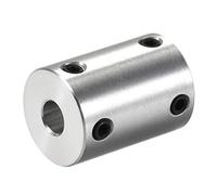 sourcing map 6mm à 8mm Alésage Coupleur Arbre Moteur Rigide Couplage Ensemble Vis L25XD18 Aluminium Alliage ACcouplement Connecteur Accessoire