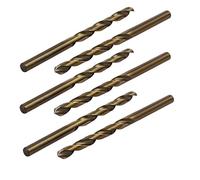 sourcing map 6PCS Foret hélicoïdal HSS Cobalt Perçage 5,8mm Dia tige ronde droite métrique