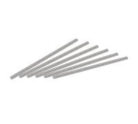 sourcing map 6Pcs M5 x 130mm Entièrement Fileté Tige 304 Acier Inox Droite Main Filetage,M5-0.8 Filetage Pas