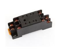 sourcing map 7,1 cm Pyf08 A 35 mm Rail DIN Relais Socket Base de 8 broches pour Hh52p My2nj