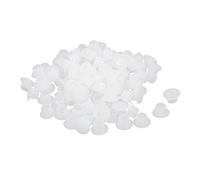 sourcing map 8 mm de diamètre en Ligne Droite en Plastique Couvre Le Trou à vis Blanc couvercles 100pcs