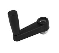 sourcing map 8mm x 8mm Trou carré manivelle plastique noir machine-outil poignée tournante