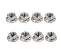 sourcing map 8PCS M10x1mm filetage métrique acier inox 304 écrou embase hex