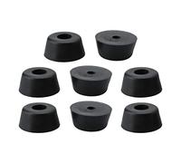 sourcing map 8pcs Patin Pied Chaise Meuble Caoutchouc Tampon Pare-Choc Embout Jambe Protection Amplificateur Enceinte D21x18xH10mm