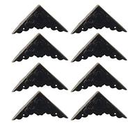 sourcing map 8pcs Protection Coin Table Meuble Cadre Livre Album Protecteur Boîte Valise Vintage Triangle Ton Cuivre 1,69 "x 1,69"
