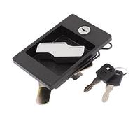 sourcing map A15112300ux1263 2 portes Armoire de placard en métal Serrure ntrée Locker Hardware Noir, Laiton, Argenté