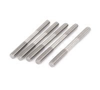 sourcing map A2 Inox Acier Double Extrémité Fileté M8 x 90mm 5Pcs | Goujon Vis Boulon