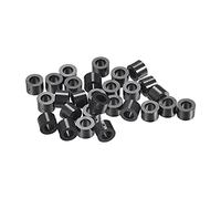 sourcing map ABS Rond Entretoise Rondelle ID 4.2mm OD 7mm L 5mm Plastique Entretoise pour 3D Imprimante TV Paroi Montage Prise électrique Noir 300Pcs