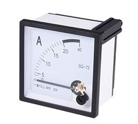 sourcing map AC 0-40A Analog Panneau Ampèremètre Gauge Ampere Courant Mètre SQ-72 1.5 erreur