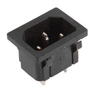 sourcing map AC 250V 10A IEC320 C14 3P Prise Courant entrée composant Logiciel enfichable Adaptateur connecteur