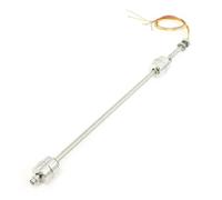 sourcing map Acier Inoxydable Interrupteur à Flotteur pour Eau Pompe Réservoir Piscine Étang Liquide Eau Niveau Capteur M10 370mm Longueur