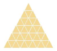 sourcing map Acrylique Miroir Mur Autocollants, 100pcs Autocollant Adhésif Amovible Triangle Mur Autocollants pour Maison Salon Chambre Bureau DIY décoratif (20mm, Or)