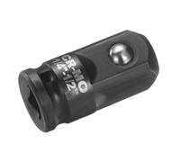 sourcing map Adaptateur de douille à choc 1/4" femelle vers 1/2" mâle carré Drive Increaser Standard SAE CR-MO Convertisseur à percussion liquet Barre de disjoncteur Conversion, Noir