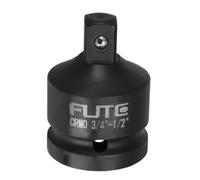 sourcing map Adaptateur de douille à choc 1,9 cm femelle vers 1,3 cm mâle carré Drive 4140 CR-MO ouille réducteur convertisseur pour visseuse à percussion liquet conversion, noir