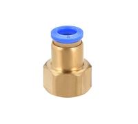 sourcing map Adaptateur de Raccord de Tube Pousser pour Se Connecter, Tube de 8mm Od x 3/8 Pt, Connecteur Pneumatique Droit Femelle, Raccord de Tuyau