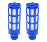 sourcing map air échappement silence pneu plastique ligne 1/2 PT bleu, 2pcs