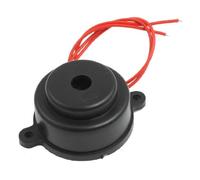 sourcing map Alarme Buzzer Sound 80dB Boîtier Noir AC 220V 2 Fils électronique Industrielle