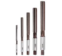 sourcing map Alésoirs à Main Ensemble 4mm 6mm 8mm 10mm 12mm H8 Précision Carbone Outil Acier 6 Cannelures Droit Jarret Fraisage Coupeur Outil 5pcs