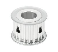sourcing map Aluminium 5M 20 dents Alésage 17mm Roue synchrone à bride de poulie de renvoi de courroie de distribution pour ceinture 20mm Imprimante 3D CNC