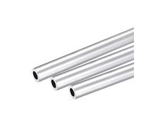 sourcing map Aluminium 6063 Tube Rond 5mm x 3mm x 25cm 3pcs Argenté