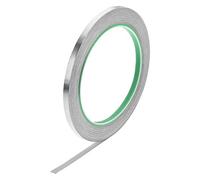 sourcing map Aluminium Feuille Ruban Haute Température Ruban 5mm pour HVAC Étanchéité Réparation Chaud et Froid Air Conduits Adhésif Ruban 20m/65 Pieds