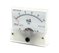 sourcing map Analogique Courant Panneau Mètre DC 0-100mA 85C1 Ampèremètre 64x56x56mm pour Automobile Circuit Test Charge Batterie Ampère Testeur Gauge Paquet de 1