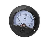 sourcing map Analogique Courant Panneau Mètre DC 0-20A 65C5 Ampèremètre pour Circuit Test Charge Batterie Ampère Testeur Gauge Paquet de 1