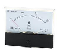 sourcing map Analogique Courant Panneau Mètre DC 0-30A 44C2/30A Ampèremètre pour Automobile Circuit Test Charge Batterie Ampère Testeur Gauge Paquet de 1