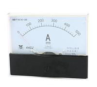 sourcing map Analogique Courant Panneau Mètre DC 0-500A 44C2/500A Ampèremètre pour Automobile Circuit Test Charge Batterie Ampère Testeur Gauge Paquet de 1