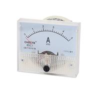 sourcing map Analogique Courant Panneau Mètre DC 0-5A 85C1 Ampèremètre 63.5x56x54mm pour Automobile Circuit Test Charge Batterie Ampère Testeur Gauge Paquet de 1