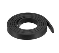 sourcing map Bande Étanchéité Solide Rectangle Caoutchouc 10mm Large 3mm Épais 1 Mètre Long Noir