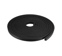 sourcing map Bande Étanchéité Solide Rectangle Caoutchouc 15mm Large 10mm Épais 5 Mètres Long Noir