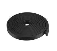 sourcing map Bande Étanchéité Solide Rectangle Caoutchouc 15mm Large 5mm Épais 3 Mètres Long Noir