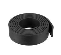 sourcing map Bande Étanchéité Solide Rectangle Caoutchouc 20mm Large 3mm Épais 1 Mètre Long Noir