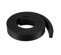 sourcing map Bande Étanchéité Solide Rectangle Caoutchouc 25mm Large 10mm Épais 1 Mètre Long Noir