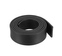 sourcing map Bande Étanchéité Solide Rectangle Caoutchouc 25mm Large 3mm Épais 1 Mètre Long Noir