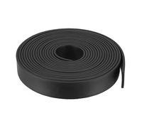 sourcing map Bande Étanchéité Solide Rectangle Caoutchouc 25mm Large 3mm Épais 5 Mètres Long Noir