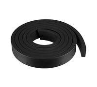 sourcing map Bande Étanchéité Solide Rectangle Caoutchouc 30mm Large 10mm Épais 2 Mètres Long Noir